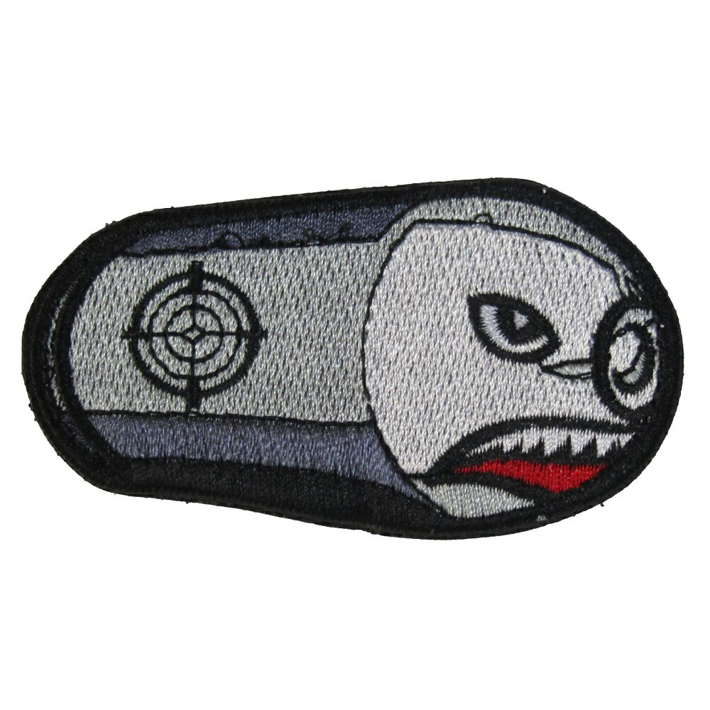 ベルクロワッペン ミリタリー ミサイル 2 縦4.2cm 横8cm