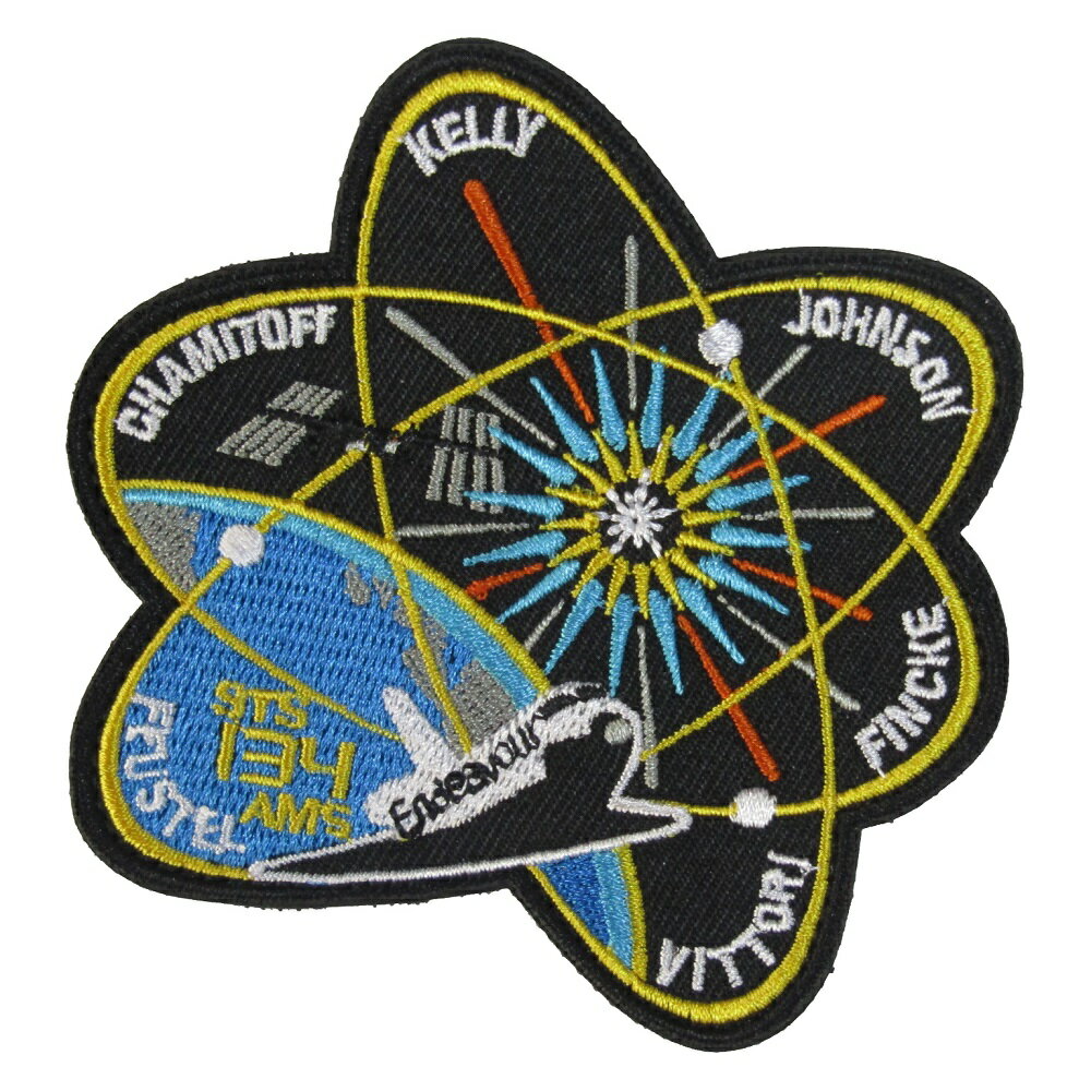 Rakuten - ベルクロワッペン 宇宙 STS 134 シャトル 縦8.5cm 横9cm