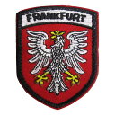 ベルクロワッペン ミリタリー ドイツ FRANKFURT 縦8cm 横6.2cm