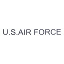 アイロンプリントシート ミリタリー タグ U.S.AIR FORCE ネイビーブルー 縦 1.8cm 横 18.3cm