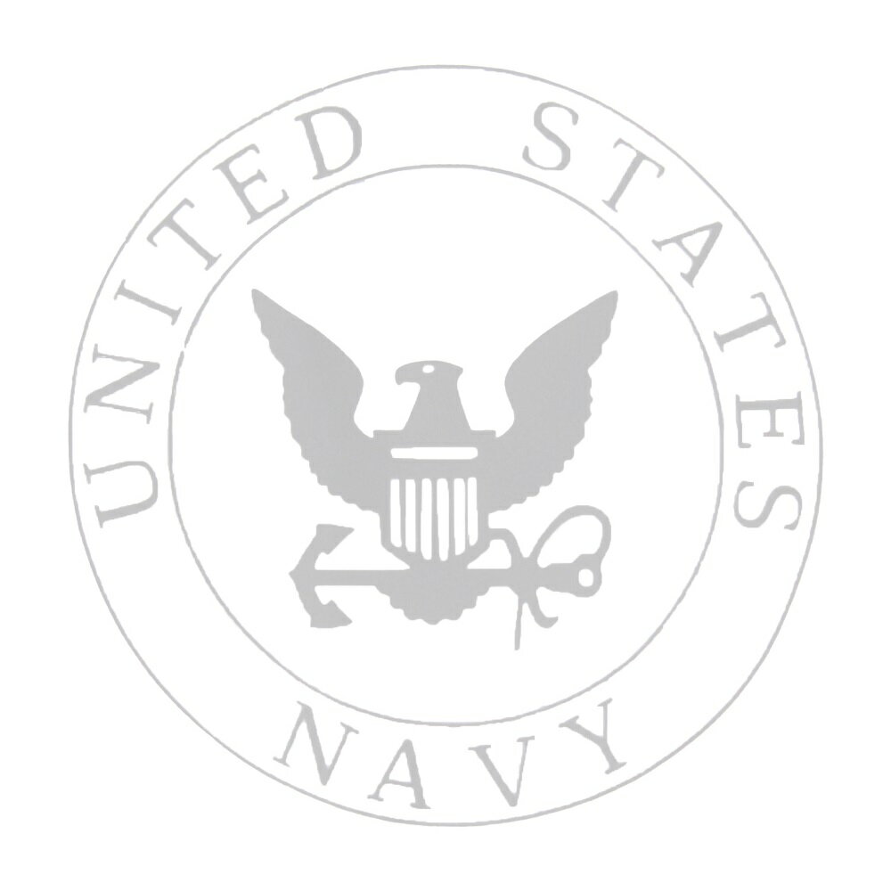 アイロンプリントシート ミリタリー U.S.NAVY 縦 8cm 横 8cm 2