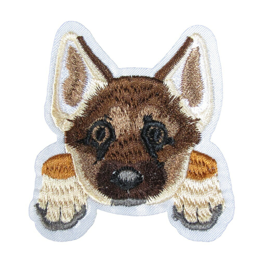 アイロンワッペン 動物 アニマル 犬 ドック 13 縦6cm 横5.7cm