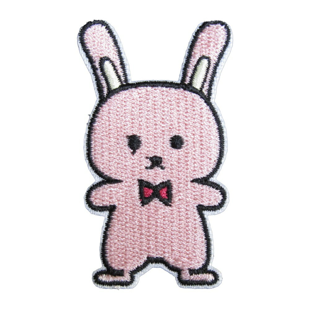 Rakuten - アイロンワッペン 刺繍 動物 ウサギ 1 縦6cm 横3.2cm