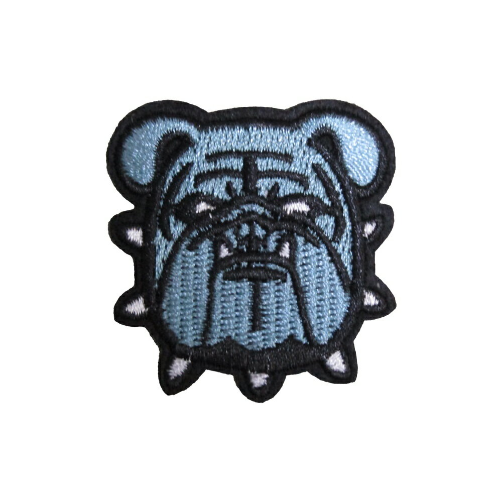 アイロンワッペン 動物 ブルドック 縦4.8cm 横4.5cm