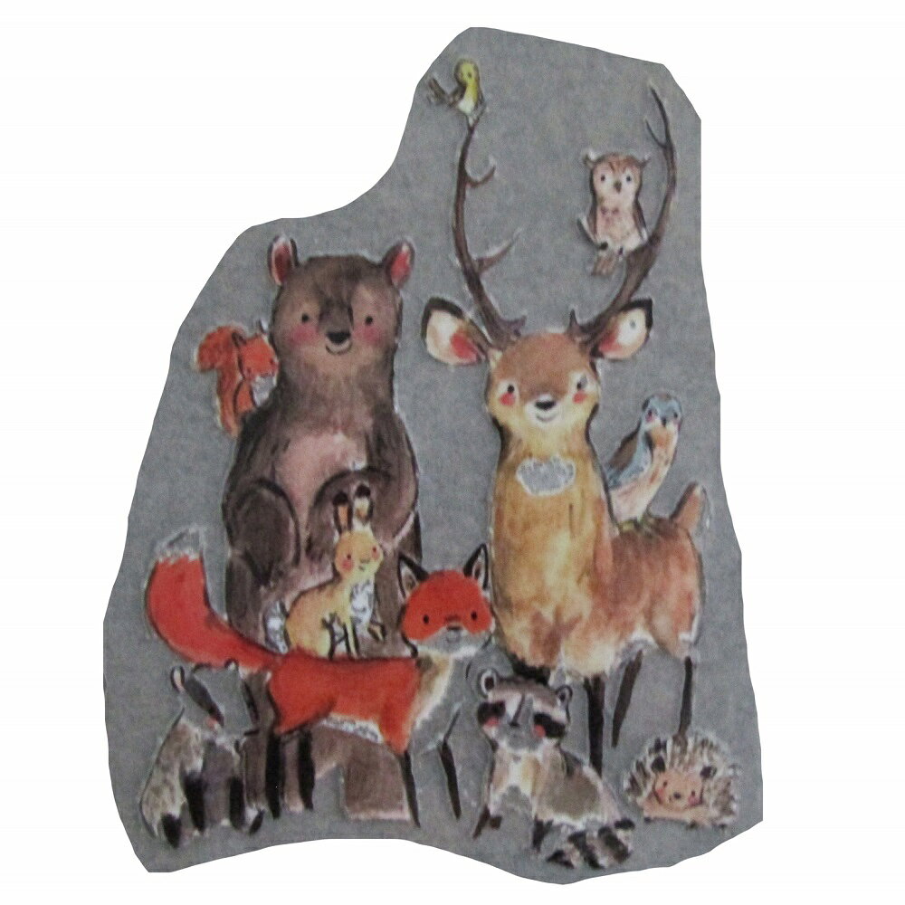 アイロンプリントシート 動物 335 縦16.5cm 横12cm