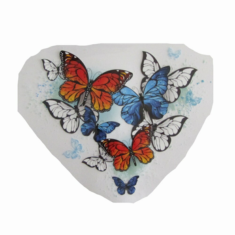 アイロンプリントシート 蝶 355 縦17.5cm 横22cm