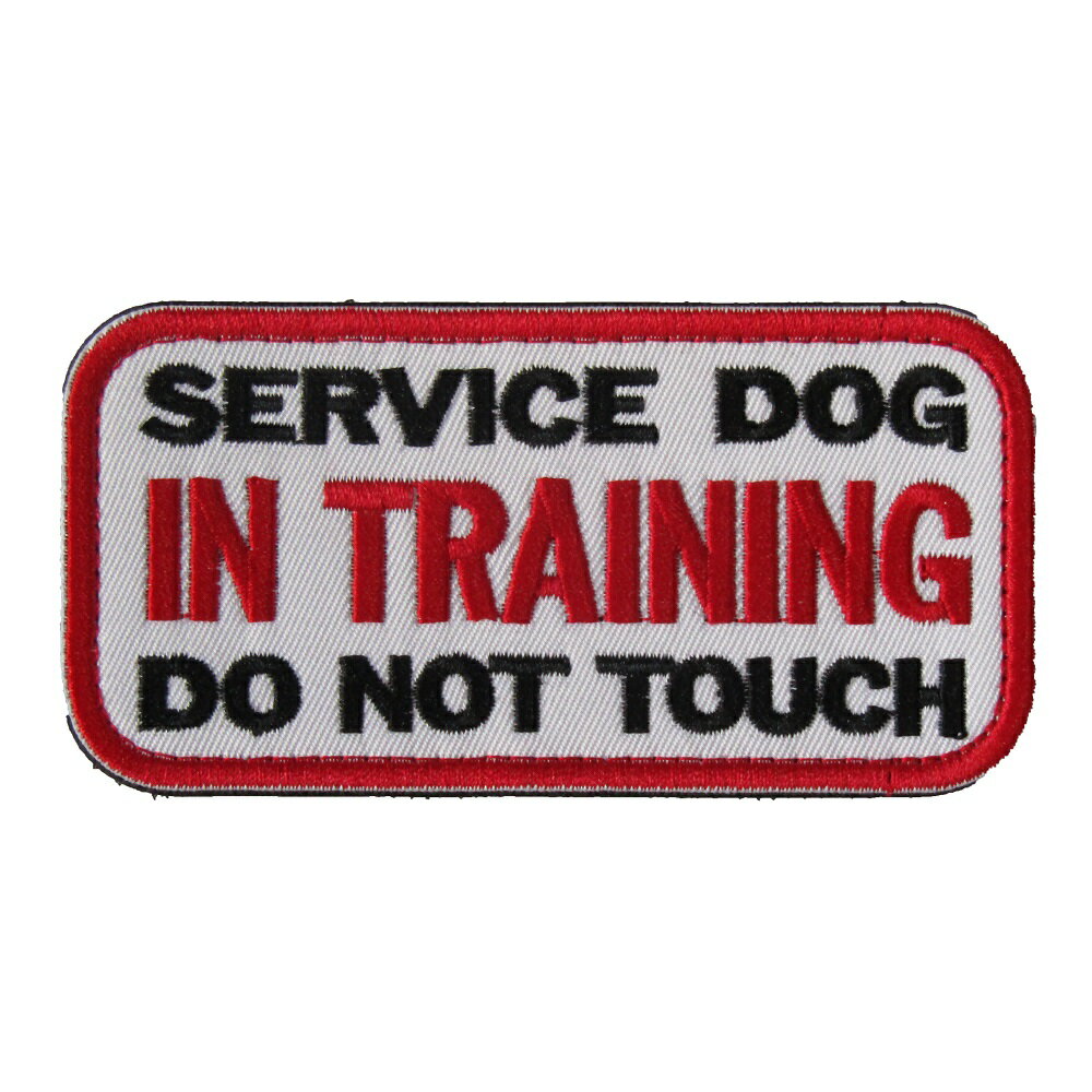 ベルクロワッペン 介助犬 訓練 縦5cm 横8cm