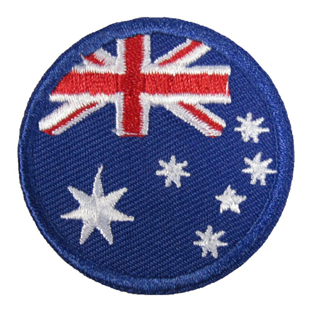 Other - アイロンワッペン 国旗円 オーストラリア 縦4.5cm 横4.5cm