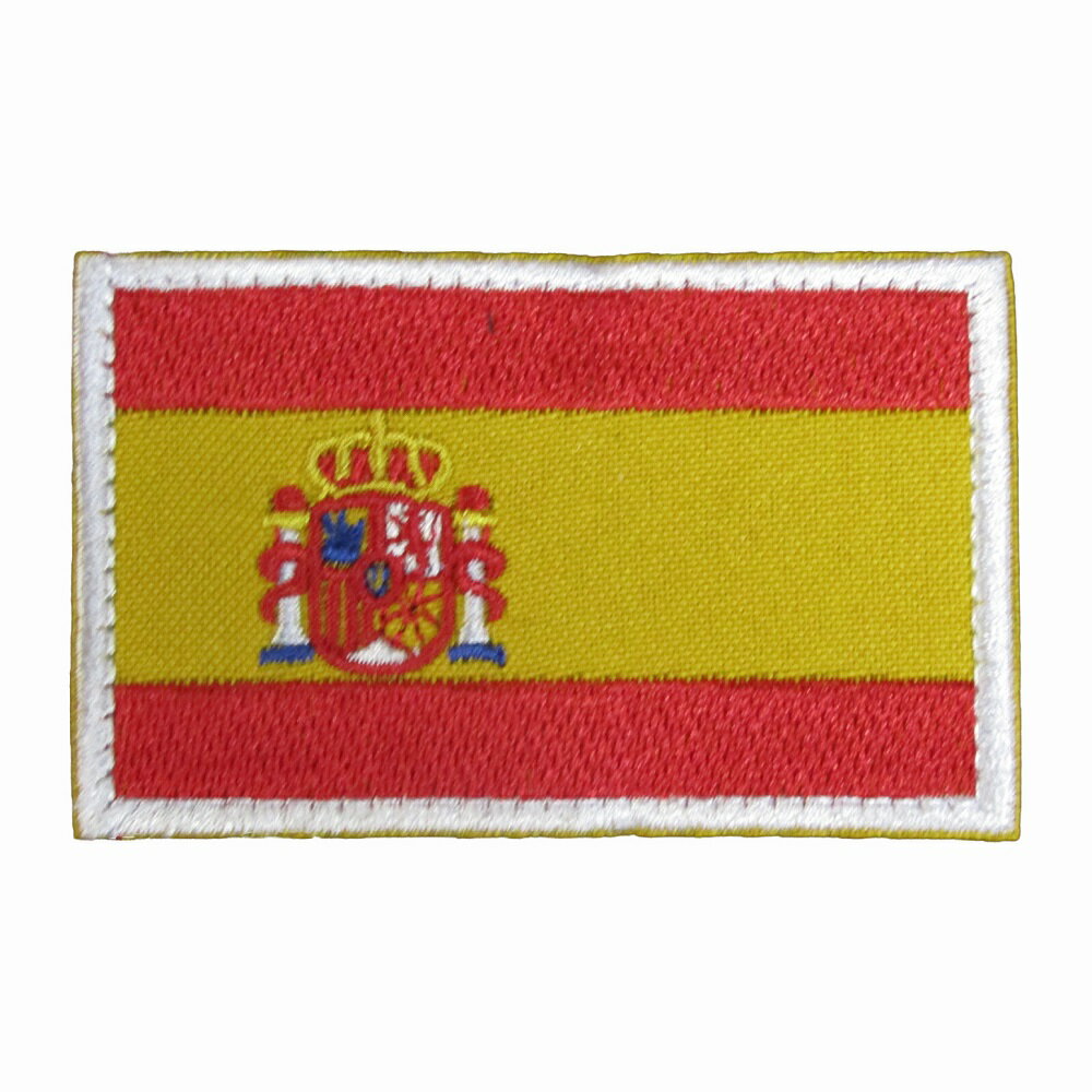 Rakuten - ベルクロワッペン 国旗 スペイン 縦5cm 横8cm