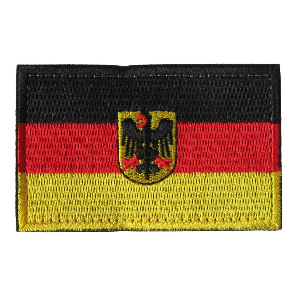 ベルクロワッペン 国旗 ドイツ 鷲 縦5cm 横8cm