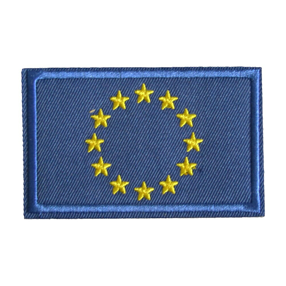 アイロンワッペン 国旗 EU 縦5.2cm 横8