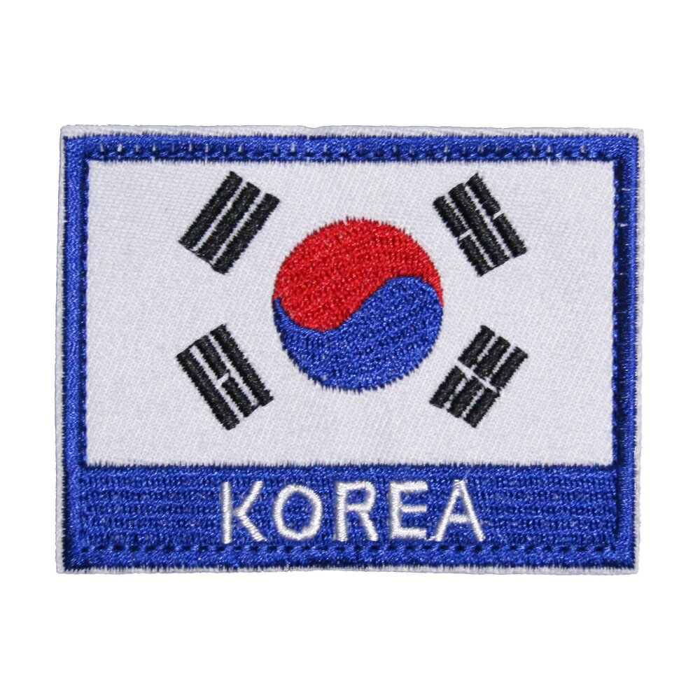 Rakuten - ベルクロワッペン 国旗 韓国 2 縦6.2cm 横8cm