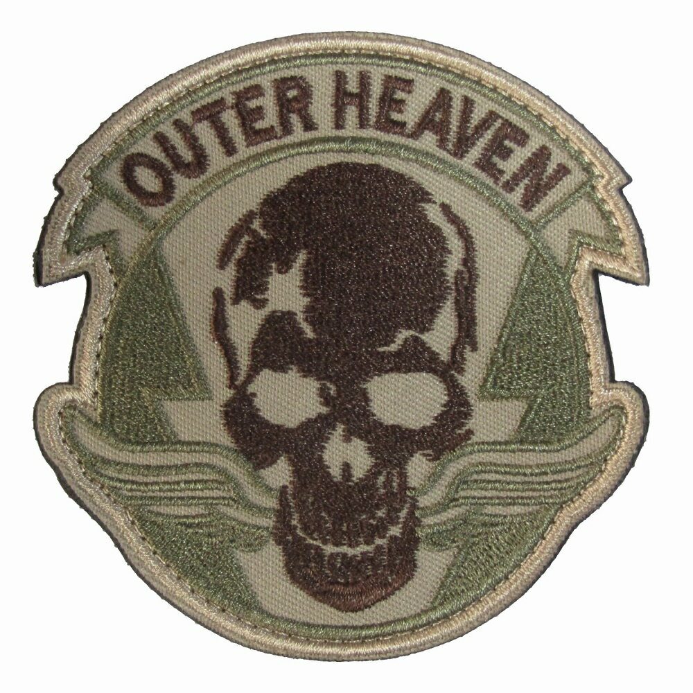 ベルクロワッペン メタルギア OUTER HEAVEN 泥 縦8.5cm 横8.2cm