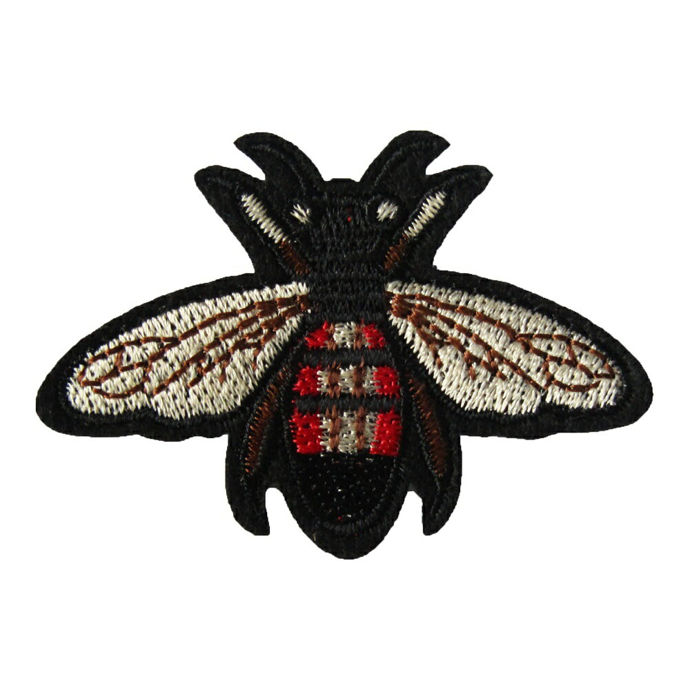 Rakuten - アイロンワッペン 蜂 ハチ 刺繍 3 縦4.5cm 横6.6cm