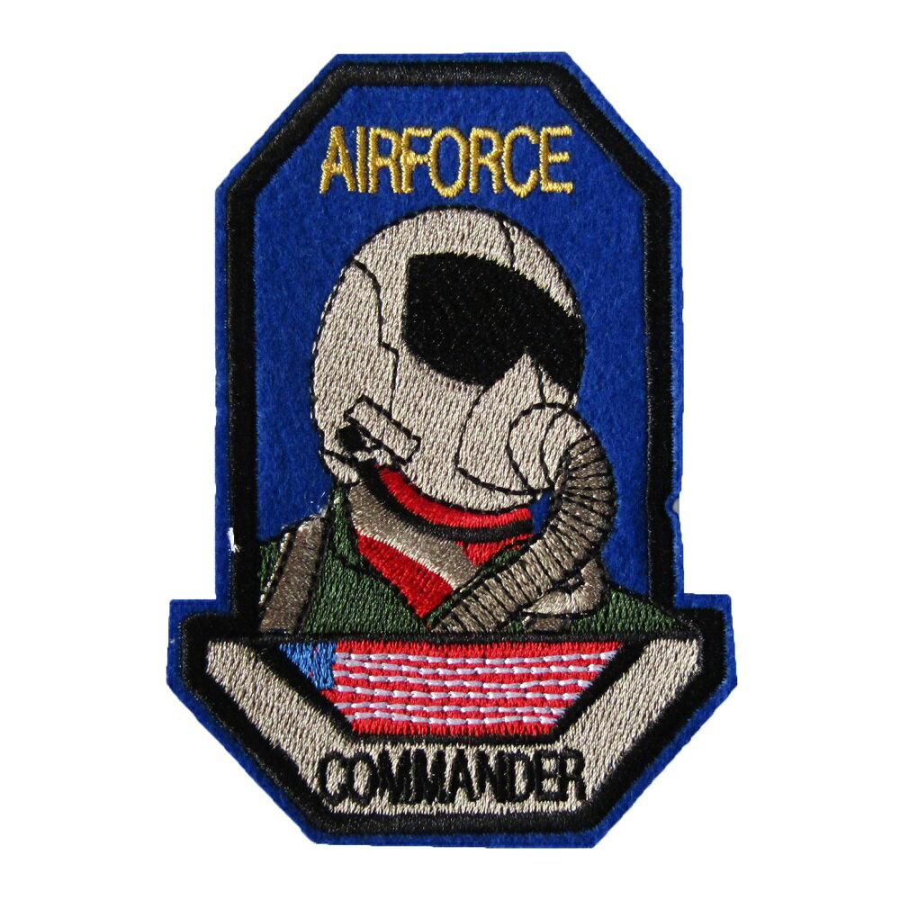 ◇AIR FORCE COMMANDER◇素材:ポリエステル◇サイズ：縦10cm 横7cm◇生産国：中国◇アイロンワッペン接着方法：ワッペンを貼りたい場所に置き、薄手のタオルなどを当て布してアイロンを当てます。　アイロンの温度は150℃（中温）で5秒〜15秒押し当てます。　洗濯頻度が多いもの、革製品に付ける場合は縫い付けて下さい。◇AIR FORCE COMMANDER◇素材:ポリエステル◇サイズ：縦10cm 横7cm◇生産国：中国◇アイロンワッペン接着方法：ワッペンを貼りたい場所に置き、薄手のタオルなどを当て布してアイロンを当てます。　アイロンの温度は150℃（中温）で5秒〜15秒押し当てます。　洗濯頻度が多いもの、革製品に付ける場合は縫い付けて下さい。