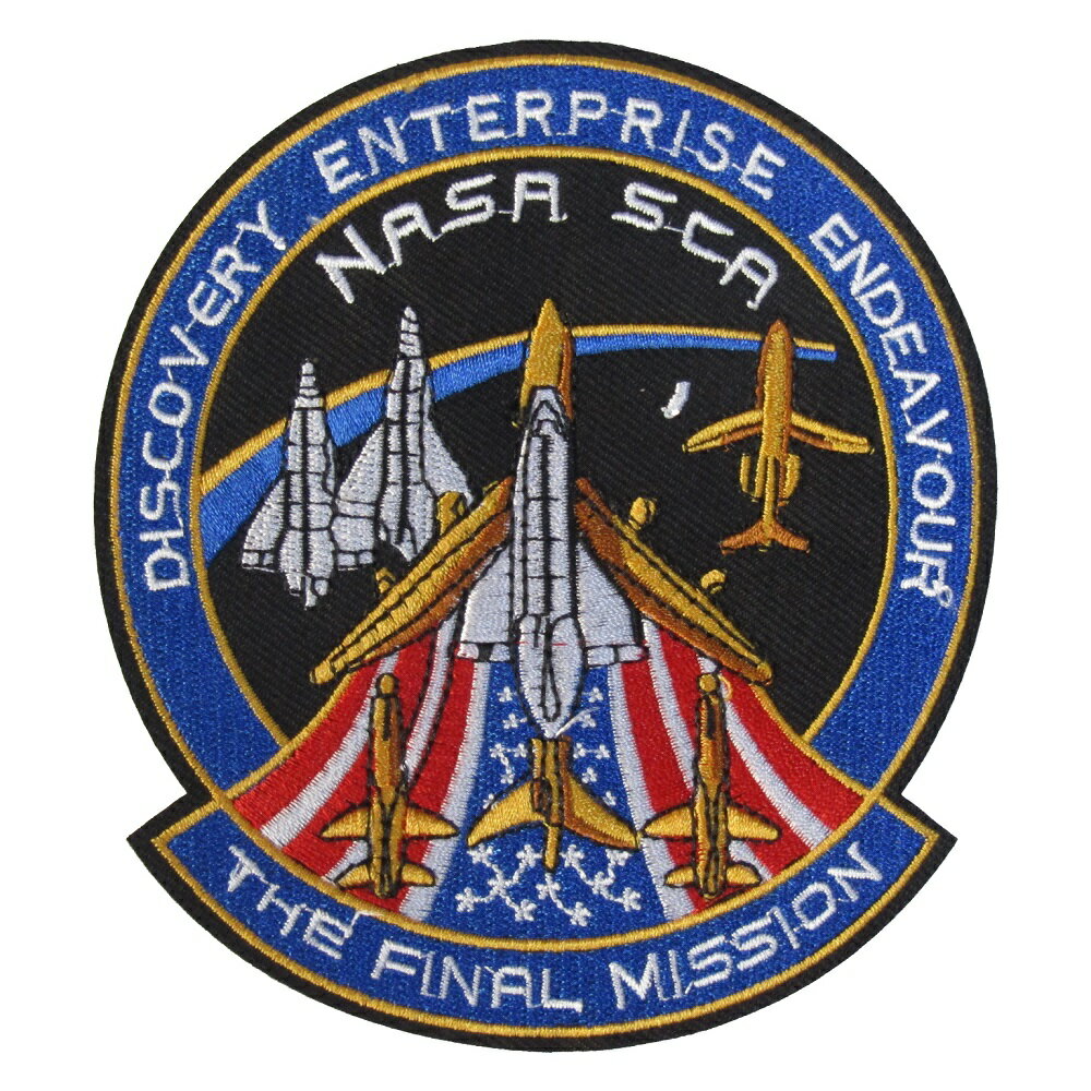 乐天商城 - アイロンワッペン 宇宙 9 NASA SCA 縦12.7cm 横11.2cm