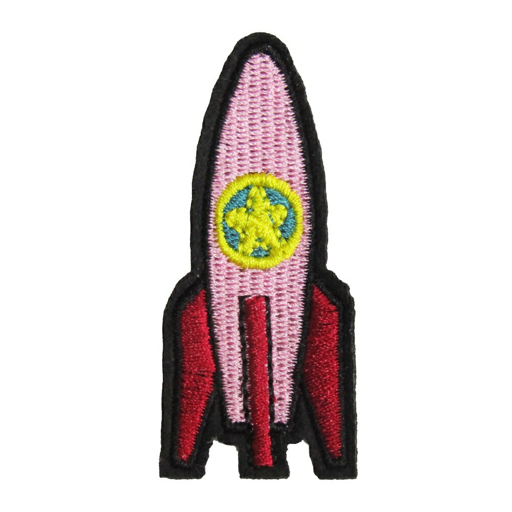 Rakuten - アイロンワッペン 宇宙 36 ロケット 縦6.5cm 横2.8cm