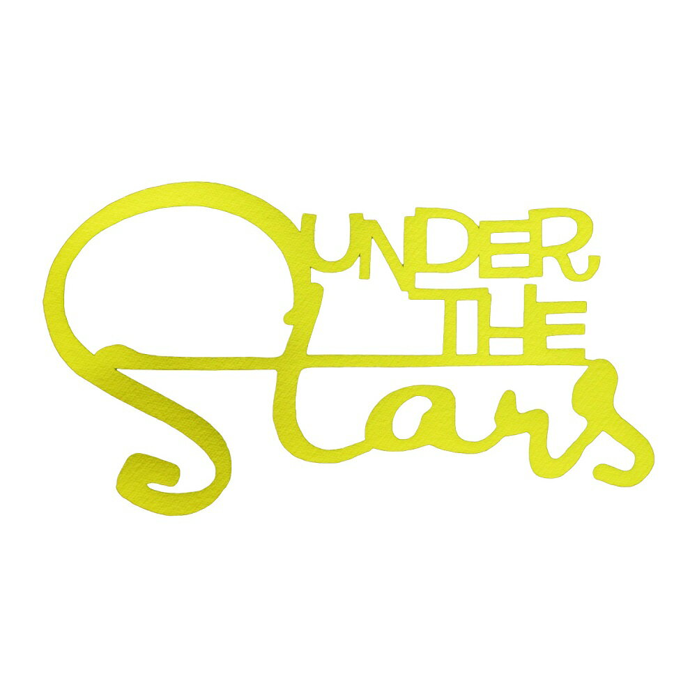 乐天商城 - アイロンプリントシート UNDER THE STARS 星空の下 レモン 縦 4.3cm 横 8cm