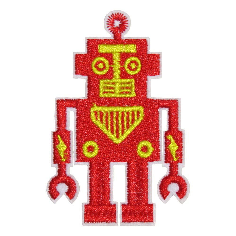 アイロンワッペン ロボット 4 縦8cm 横5.2cm