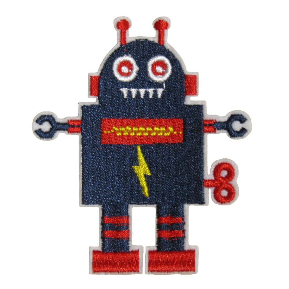 アイロンワッペン ロボット 5 縦7.8cm 横6.5cm