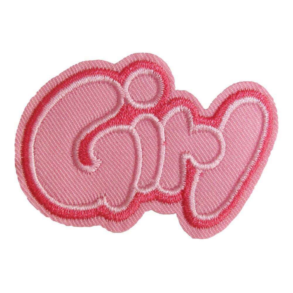 アイロンワッペン Girl 縦4cm 横6cm