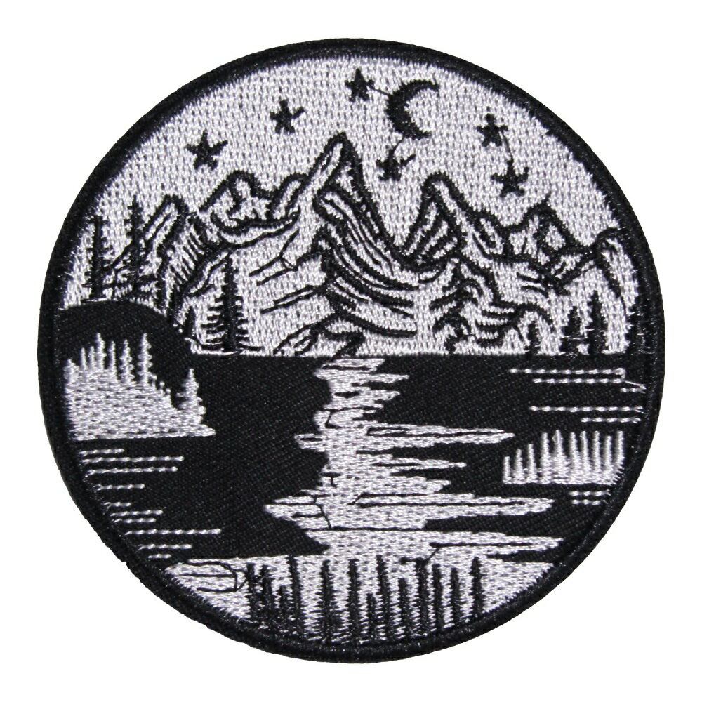 Rakuten - アイロンワッペン 海 山 24 縦8cm 横8cm