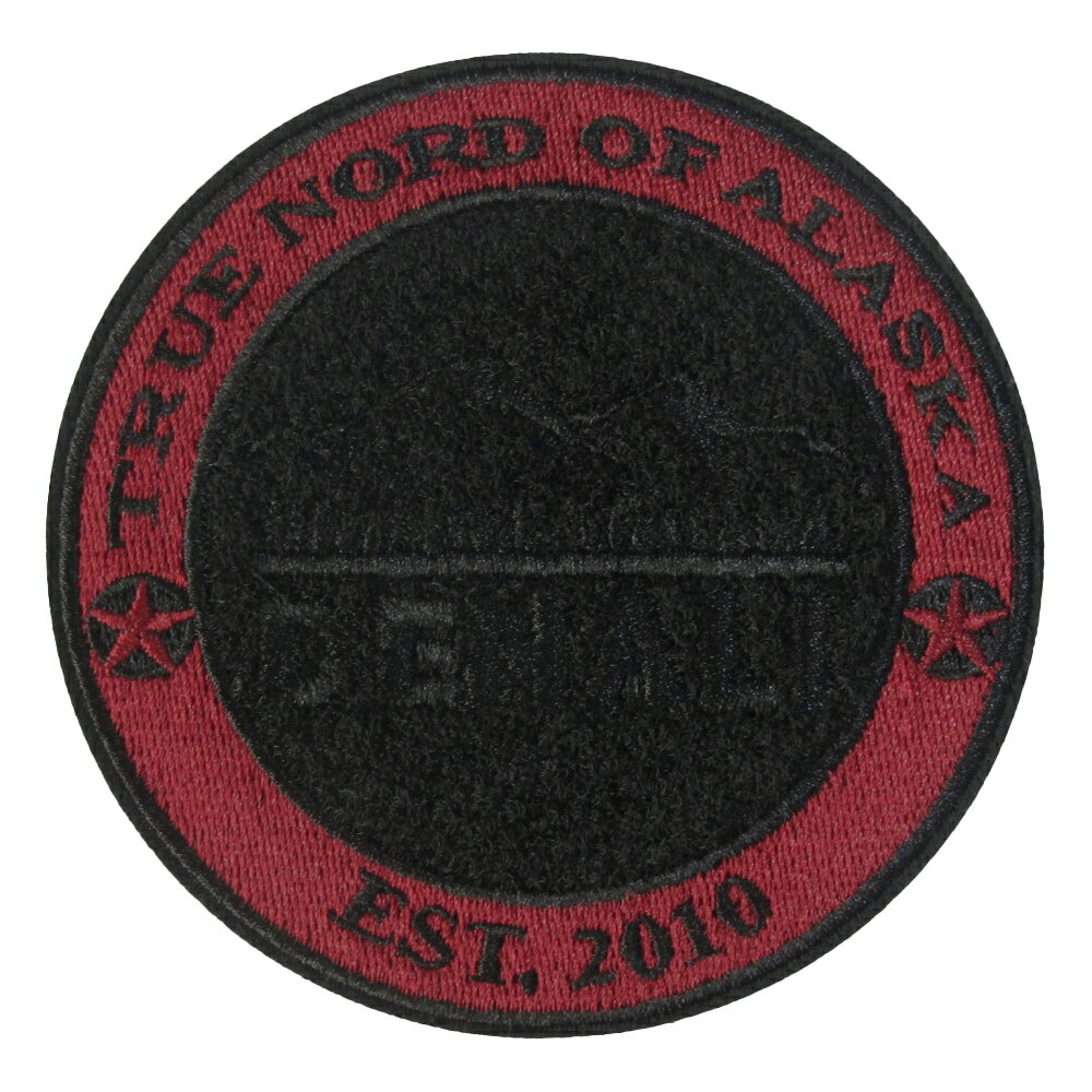 Emblems, Appliques - アイロンワッペン DENALI デナリ 赤 縦9.8cm 横9.8cm