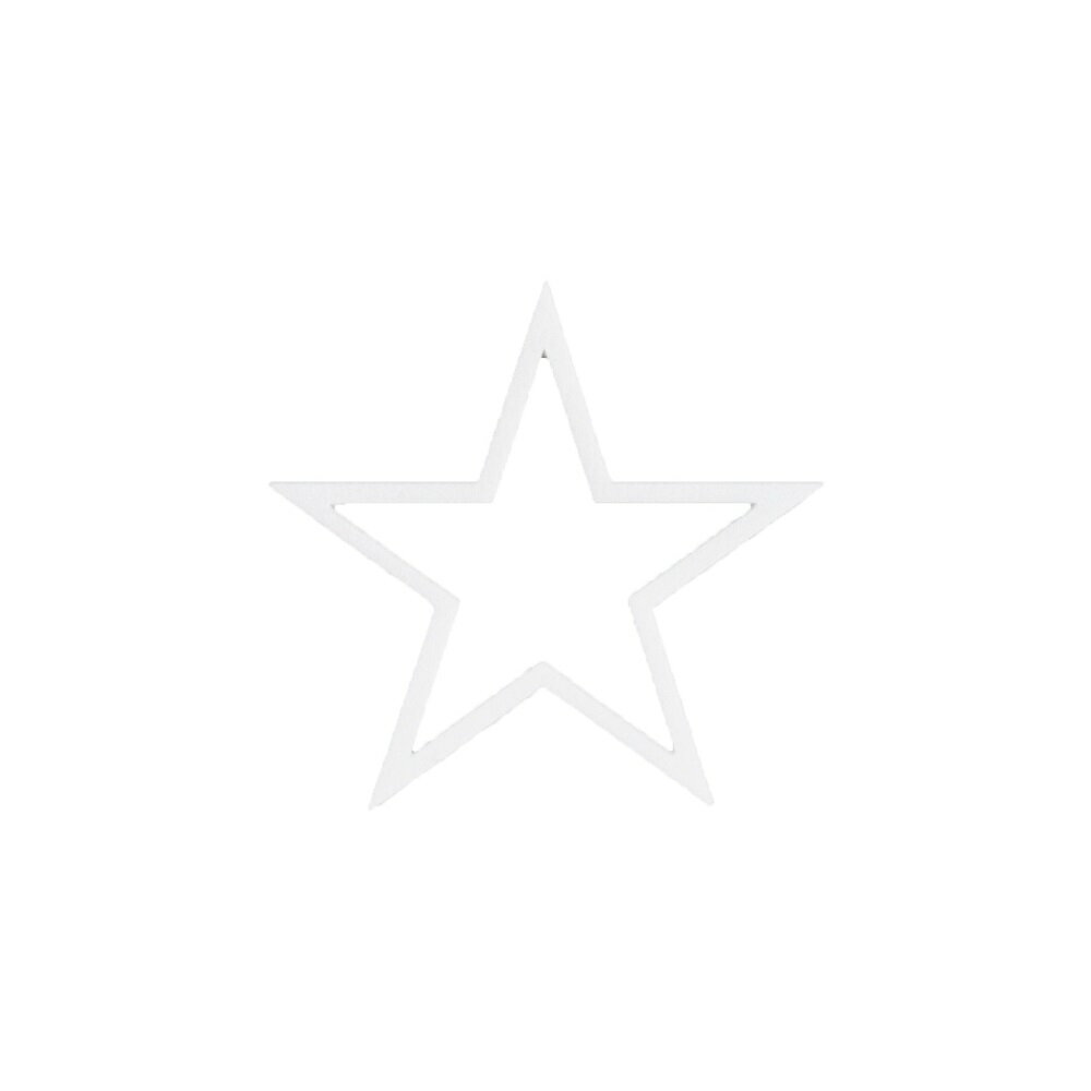 アイロンプリントシート 星 2 ホワイト 縦 5cm 横 5.2cm