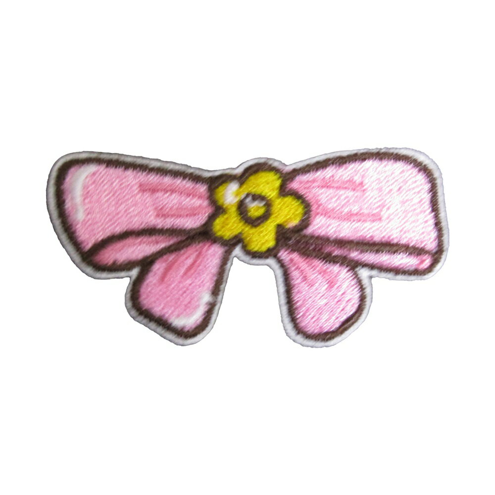 テープワッペン 刺繍 リボン 1 縦2.5cm 横5.1cm