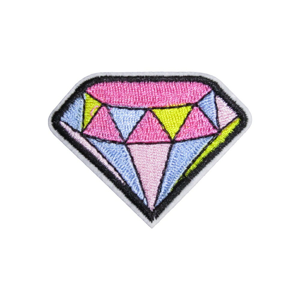 アイロンワッペン 宝石 5 縦4.5cm 横5.7cm