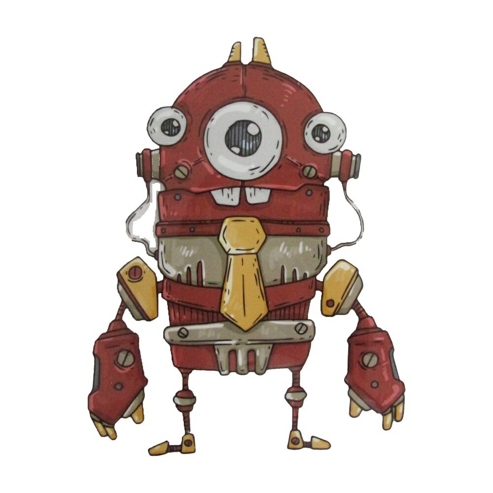 アイロンプリントシート ロボット 356 縦13cm 横10cm