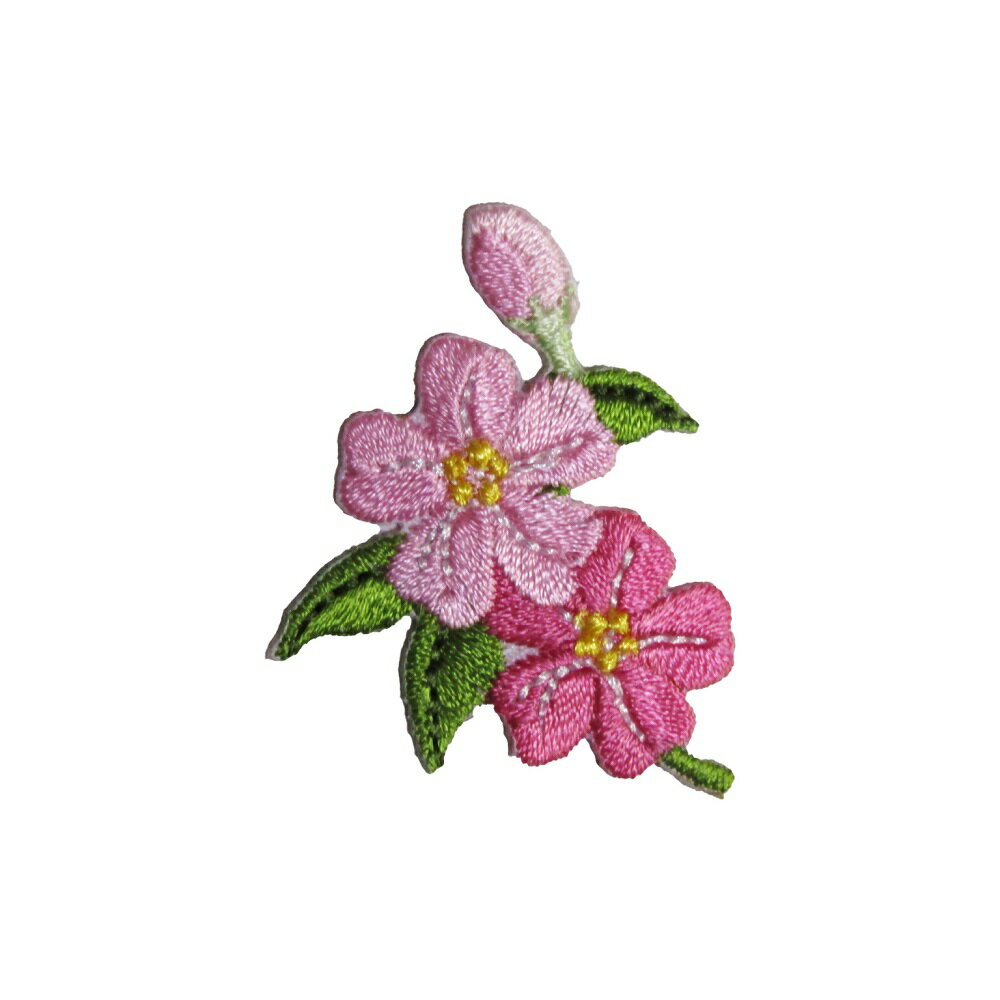 Other - アイロンワッペン 刺繍 植物 フラワー 縦4cm 横3.3cm