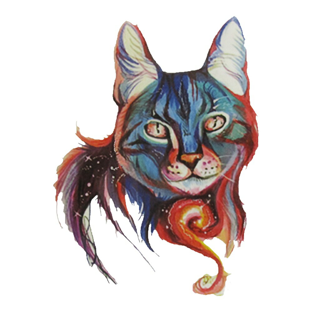 アイロンプリントシート 16 ネコ 縦16.5cm 横12cm