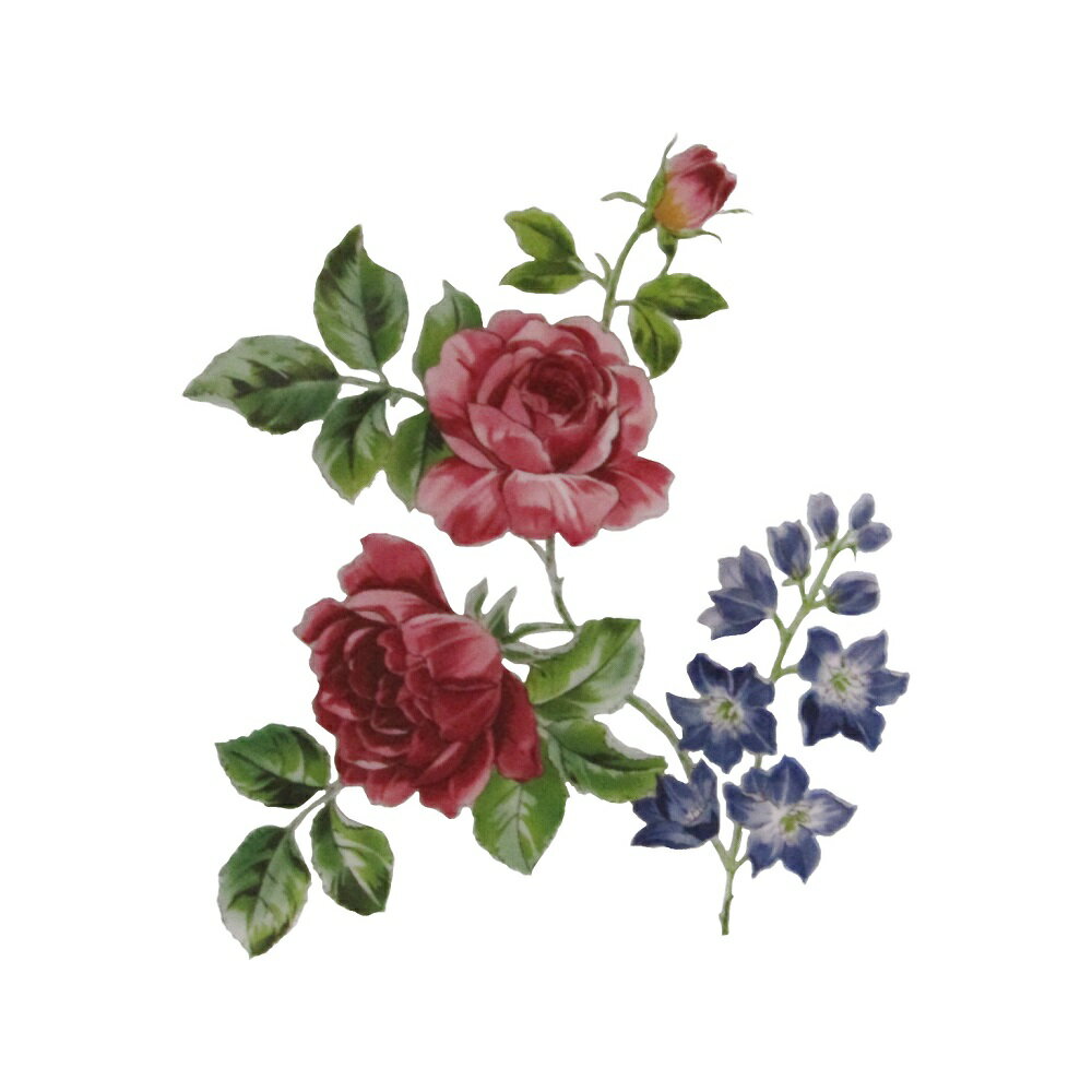 Rakuten - アイロンプリントシート 67 花 縦8.5cm 横7.5cm