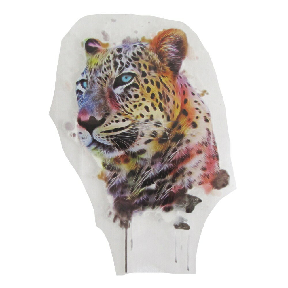 アイロンプリントシート 128 チーター 縦16.5cm 横10.5cm