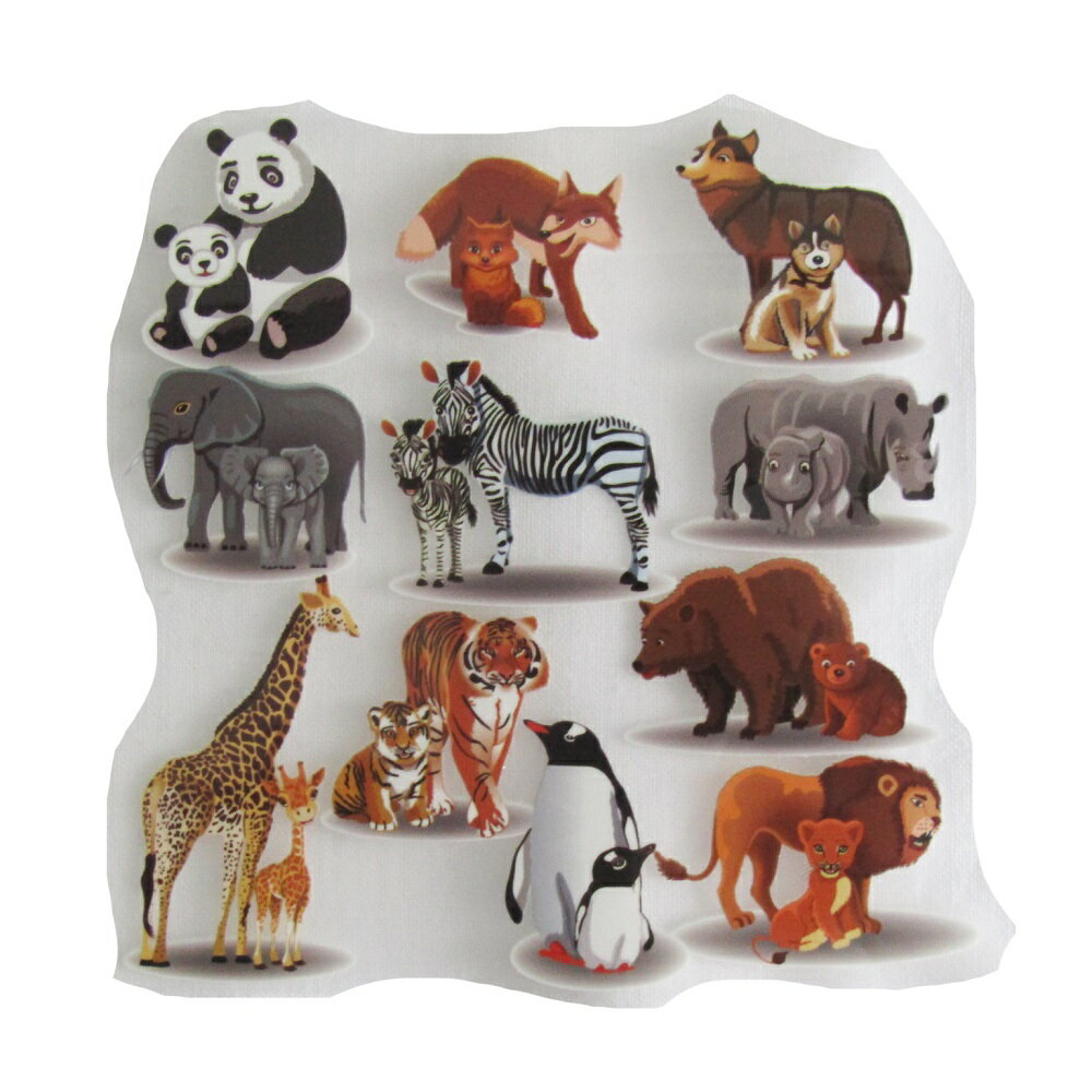 Rakuten - アイロンプリントシート 150 動物 縦13cm 横13cm