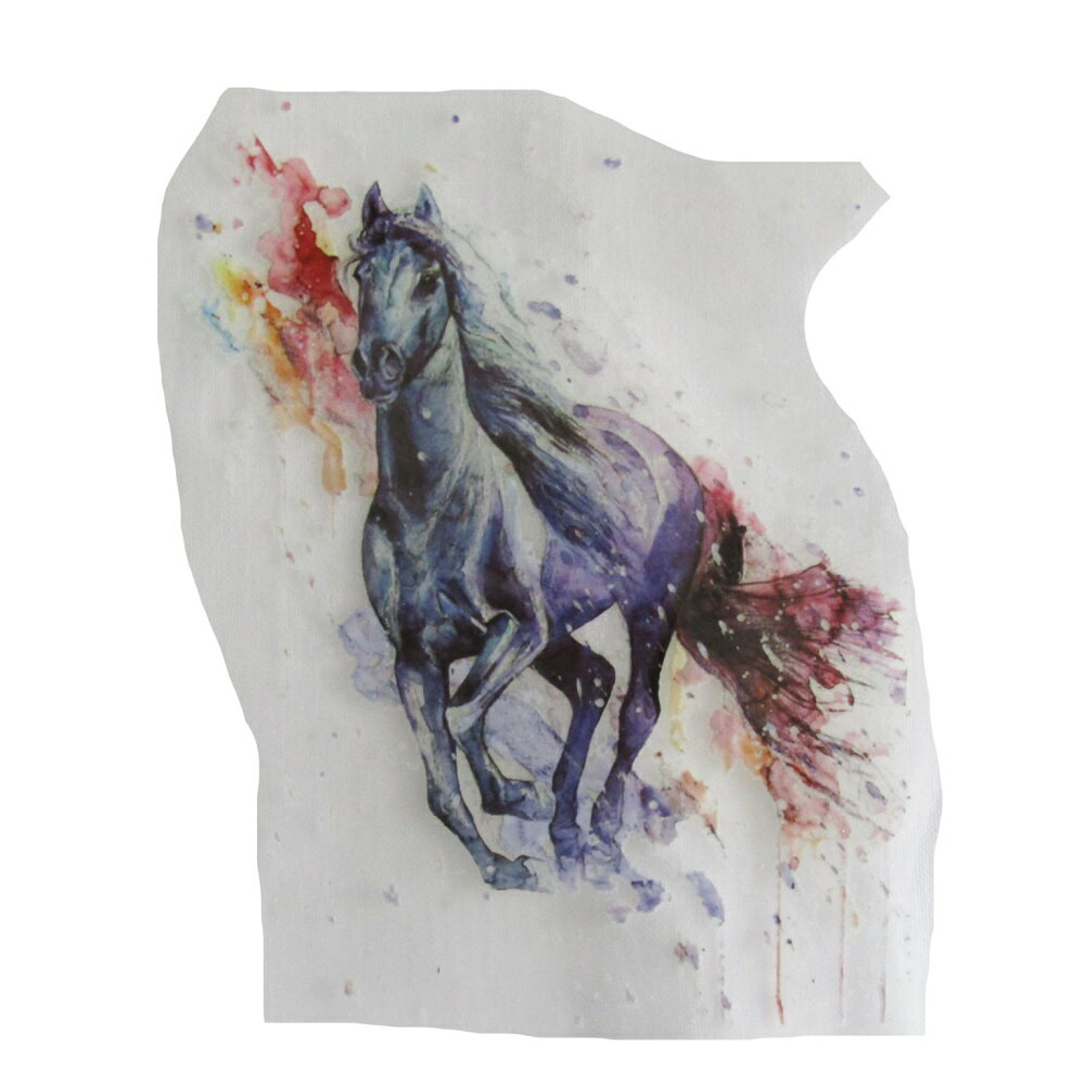 アイロンプリントシート 146 馬 縦16cm 横12.5cm