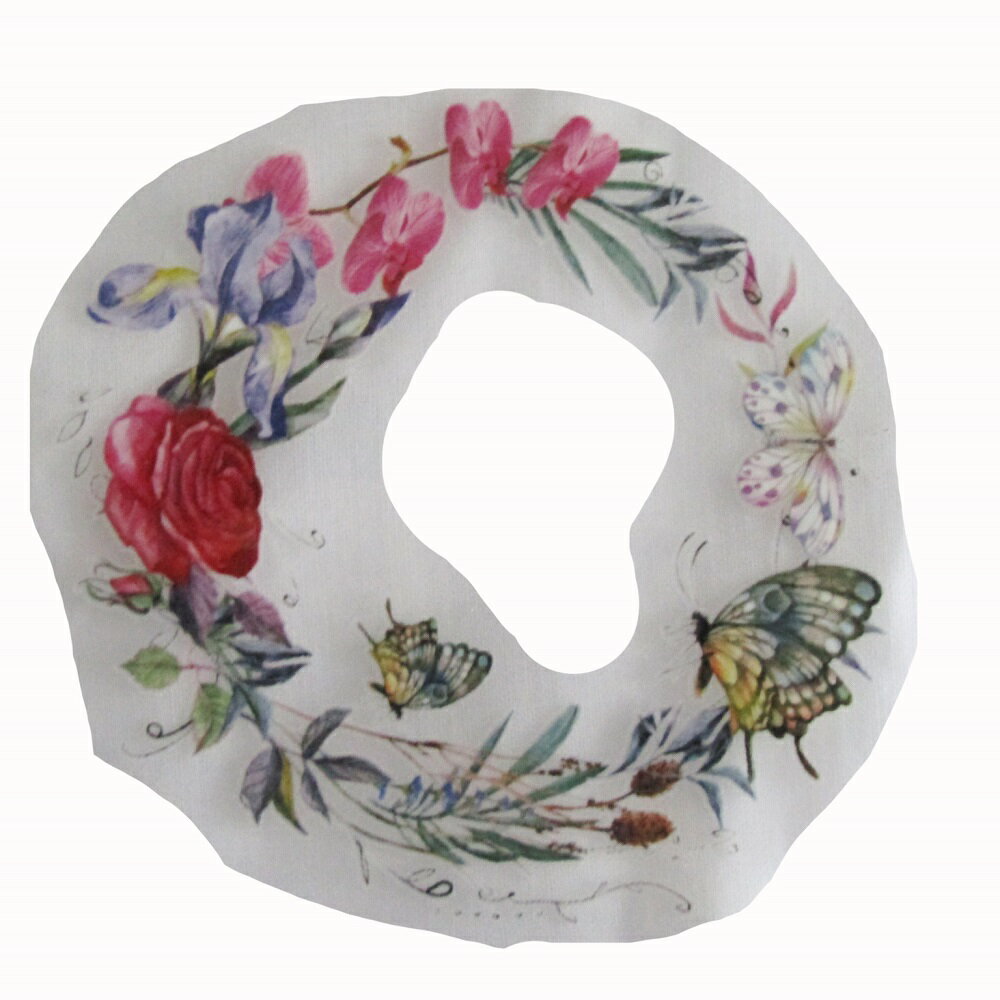 乐天商城 - アイロンプリントシート 189 花 蝶 縦12cm 横12.5cm