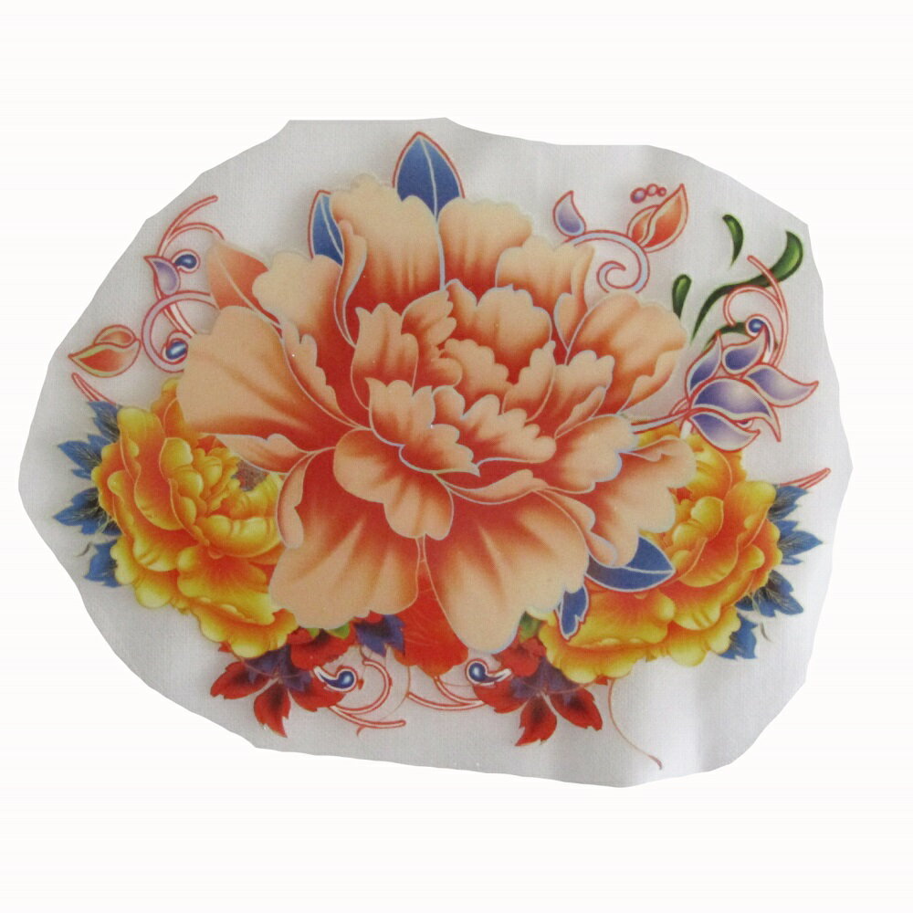 アイロンプリントシート 183 花 縦10.5cm 横13.8cm