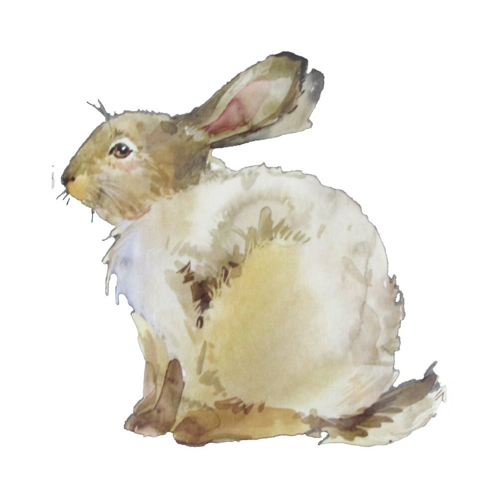 Rakuten - アイロンプリントシート 215 ウサギ 縦12.5cm 横13cm