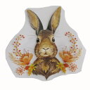 アイロンプリントシート 216 ウサギ 縦12cm 横12.3cm
