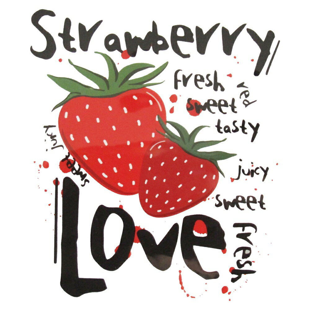 アイロンプリントシート イチゴ 261 縦13cm 横11.2cm