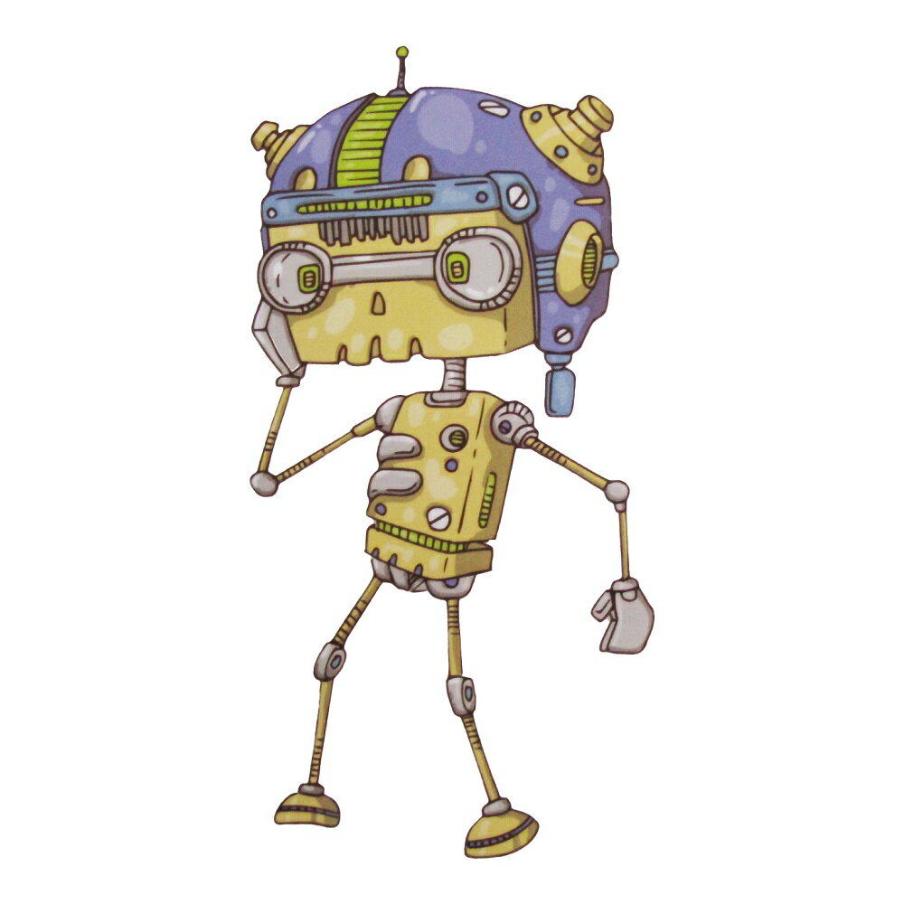 Rakuten - アイロンプリントシート ロボット 300 縦13cm 横6.5cm