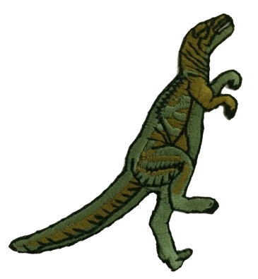 “ワッペン屋さんラボ　オリジナルワッペン” 恐竜 ティラノサウルス　L ワッペン (アイロン接着タイプ）