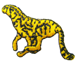 “ワッペン屋さんラボ　オリジナルワッペン” 豹 ワッペン（アイロン接着タイプ）