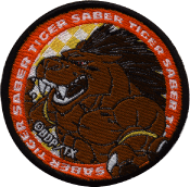 BLUE DRAGONサーベルタイガーワッペン（アイロン接着タイプ）