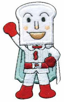 それいけ!アンパンマン しょくぱんまん ワッペン (アイロン接着タイプ）