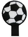 “ワッペン屋さんラボオリジナル”サッカーボール 名札付けワッペン (アイロン接着タイプ)