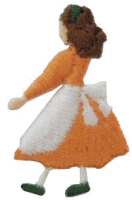 “ワッペン屋さんラボ　オリジナルワッペン” ピープルシリーズ　お母さん　 （アイロン接着タイプ）