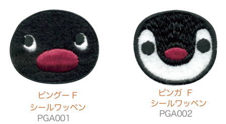 樂天商城 - ピングーPINGU　シールワッペン シール/アイロン接着タイプワッペン両用タイプ